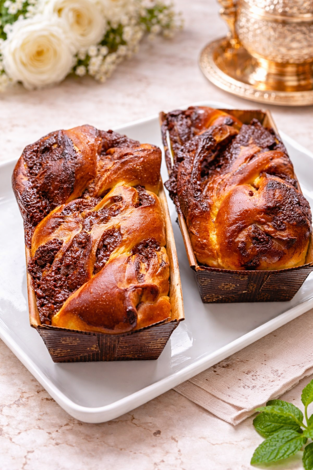 Pumpkin-Chocolate Babka